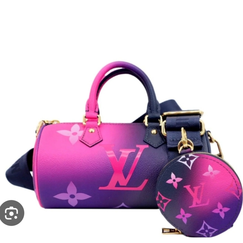LOUIS VUITTON midnight Fuschia Papillon Bag